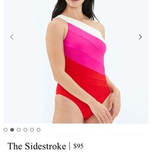 Summersalt ‘sidestroke’. Color: Lava & Hibiscus & White Sand Size 12